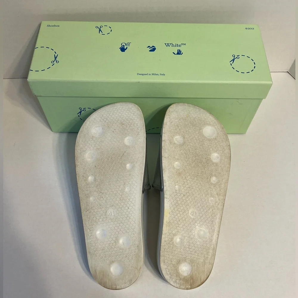 Off-white mirror slides size men’s US 8 EU 41 women’s size‎ 11